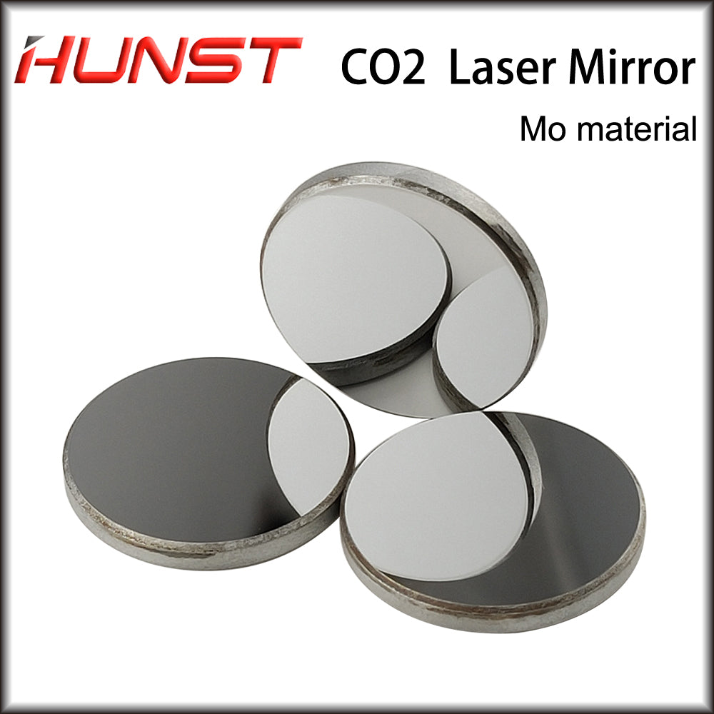 Hunst 3pcs/Lot Reflective Lens Mo Laser Mirror Diameter 20 25 30mm For 30-200W CO2 Laser Engraving Cutting Machine Spare Parts