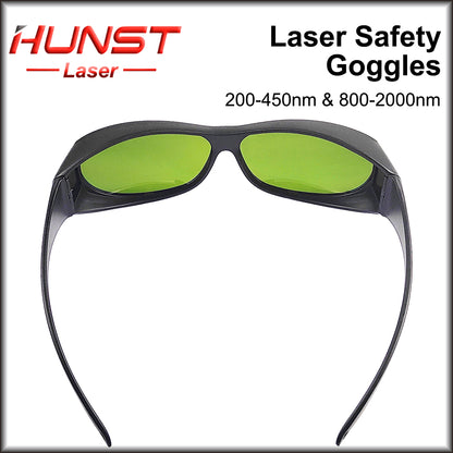 Hunst Laser Safety Goggles Protective Glasses Shield Protection Eyewear 200-450nm 800nm-2000nm For YAG Fiber UV Laser