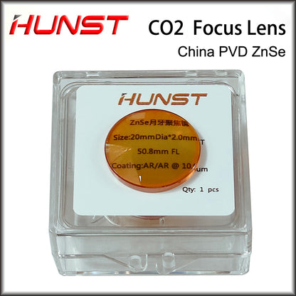 Hunst China CO2 ZnSe Focus Lens Dia.12 18 19.05 20mm FL38.1 50.8 63.5mm for Laser Engraving Cutting Machine Spare Parts