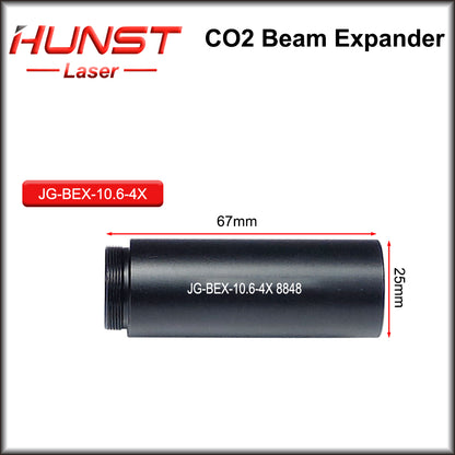 Hunst CO2 10600nm Laser Beam Expander 2X 2.5X 3X 4X Expansion Ratio M22*0.75 Lense Optics For CO2 Laser Marking Machine