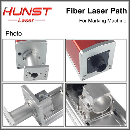 HUNST Fiber Laser Path Red Standard Fiber Laser Path Housing Rayucs MAX JPT Interface for Laser Marking Machine