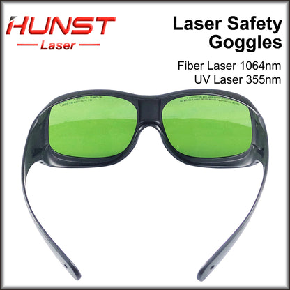 Hunst 1064nm UV355 Laser Safety Goggles  Shield Protection Eyewear 180-420nm 750nm-1100nm For YAG Fiber Lase