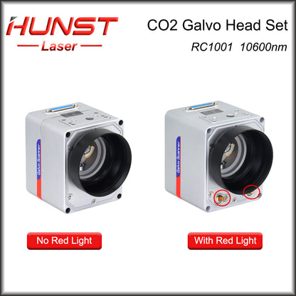 Hunst SINO-GALVO RC1001 CO2 Laser Scan Galvo Head Set 10600nm Aperture 10mm Galvanometer Scanner with Power Supply