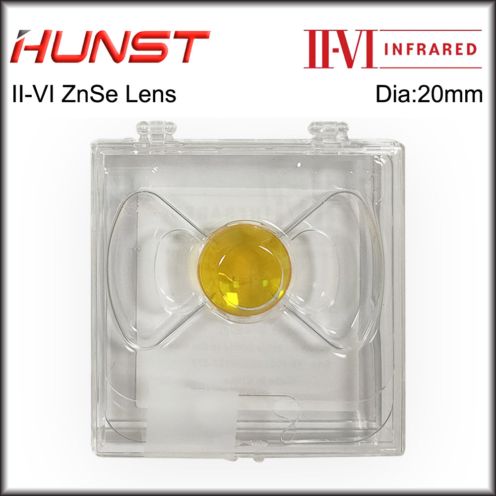 Hunst II-VI ZnSe Focus Lens Diameter 20mm FL 50.8mm 63.5mm  Laser Lens for CO2 Engraving Cutting Machine Accessories