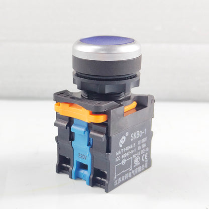 Hunst 22mm Quality Sliver Contact Push Button Switch, For Laser Marking Machine & CO2 Laser Cutting Engraving Machine