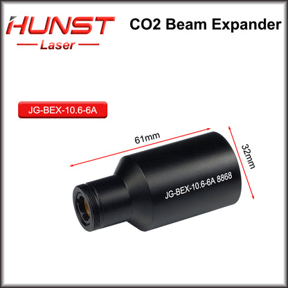 Hunst CO2 10600nm Laser Beam Expander 2X 2.5X 3X 4X Expansion Ratio M22*0.75 Lense Optics For CO2 Laser Marking Machine