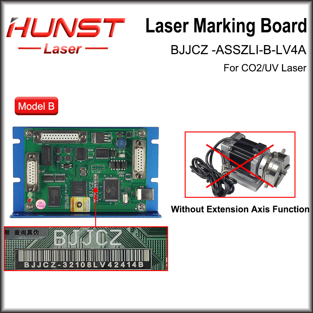 Hunst Original BJJCZ LV4 CO2 UV Laser Controller Ezcad Control Card Motherboard 32/64 Bit System for Laser Marking Machine