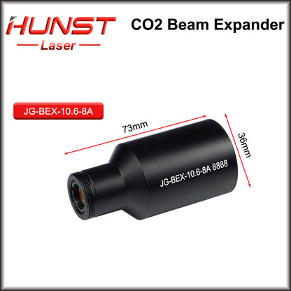 Hunst CO2 10600nm Laser Beam Expander 2X 2.5X 3X 4X Expansion Ratio M22*0.75 Lense Optics For CO2 Laser Marking Machine