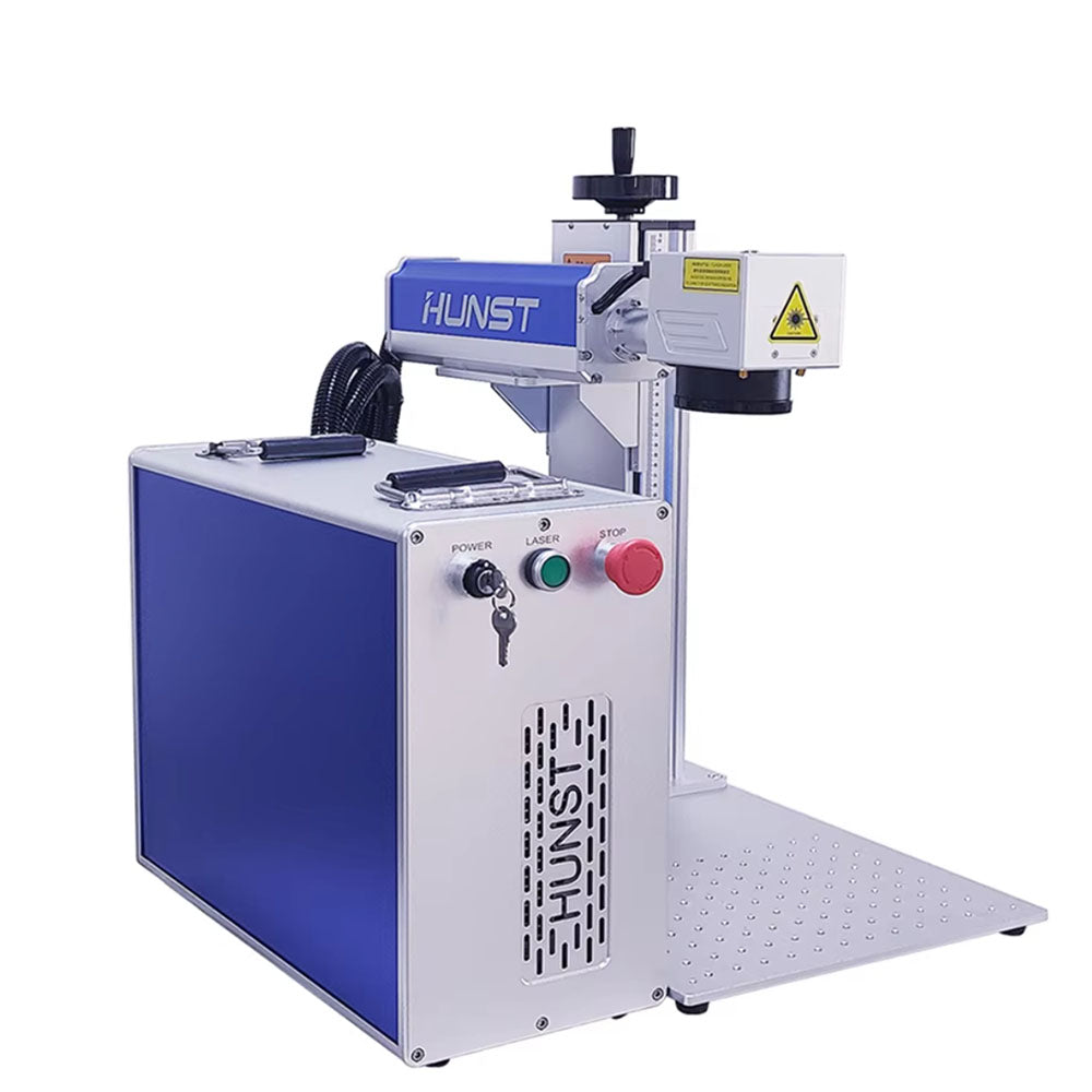 Hunst Tax free 50W 30W Fiber Laser Marking Machine Raycus para DIY Jewelry Engraving Gold, Silver, Metal, Frete grátis no Brasil, UE, México