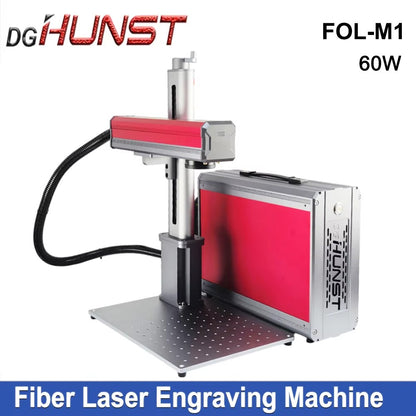 HUNST 30W 50W 60W M1 Fiber Laser Marking Machine MAX JPT For Cutting Jewelry Gold Silver Stainless Steel Copper Aluminum