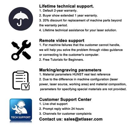 Hunst MAX30W / Raycus50W Fiber Laser Marking Machine
