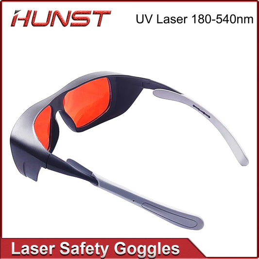 HUNST 355 & 532nm Laser Goggles Medium Size Protective Glasses Shield Protection for UV & Green Laser Safety Goggles.