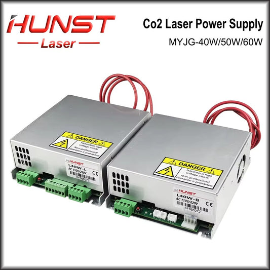 HUNST 40W-60W Co2 Laser Power Supply MYJG-40W 50W 60W Suitable for 40W 60W laser cutting and engraving machines