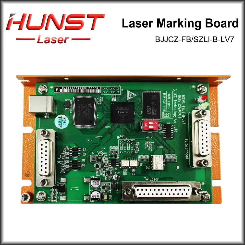 Hunst Original BJJCZ LV7 Fiber CO2 UV Laser Controller Ezcad Control Card Motherboard 32/64 Bit System for Laser Marking Machine