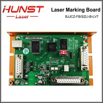 Hunst Original BJJCZ LV7 Fiber CO2 UV Laser Controller Ezcad Control Card Motherboard 32/64 Bit System for Laser Marking Machine