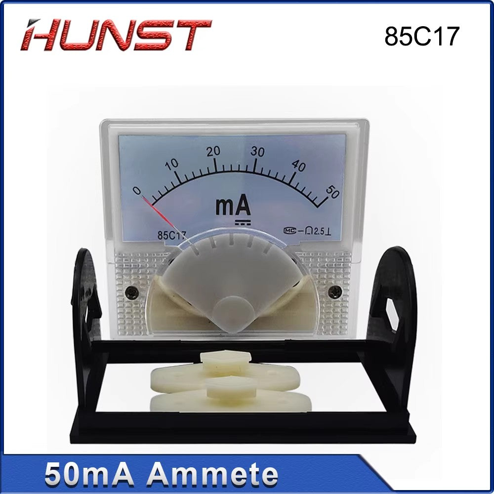 Hunst 50mA Ammeter 85C17 DC 0-50mA Panel for CO2 Laser Cutting Engraver