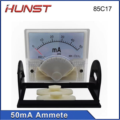 Hunst 50mA Ammeter 85C17 DC 0-50mA Panel for CO2 Laser Cutting Engraver