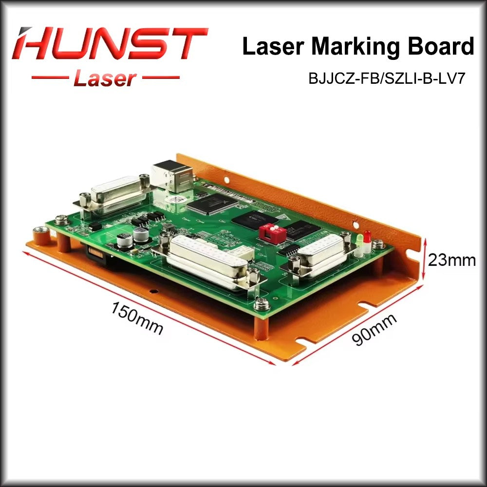 Hunst Original BJJCZ LV7 Fiber CO2 UV Laser Controller Ezcad Control Card Motherboard 32/64 Bit System for Laser Marking Machine