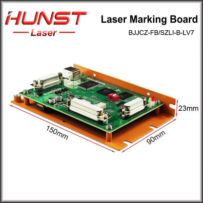 Hunst Original BJJCZ LV7 Fiber CO2 UV Laser Controller Ezcad Control Card Motherboard 32/64 Bit System for Laser Marking Machine