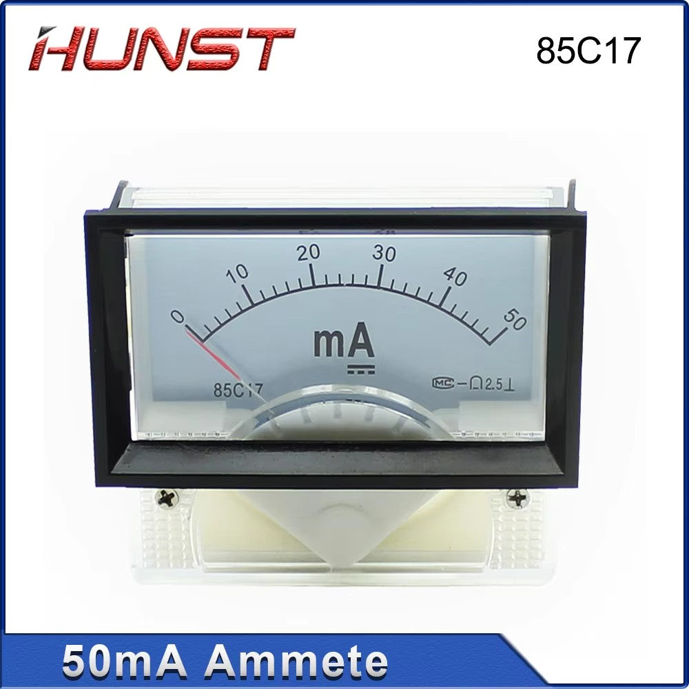 Hunst 50mA Ammeter 85C17 DC 0-50mA Panel for CO2 Laser Cutting Engraver