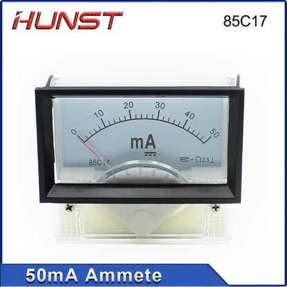 Hunst 50mA Ammeter 85C17 DC 0-50mA Panel for CO2 Laser Cutting Engraver