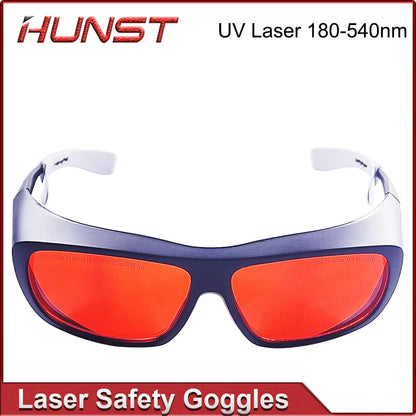 HUNST 355 & 532nm Laser Goggles Medium Size Protective Glasses Shield Protection for UV & Green Laser Safety Goggles.