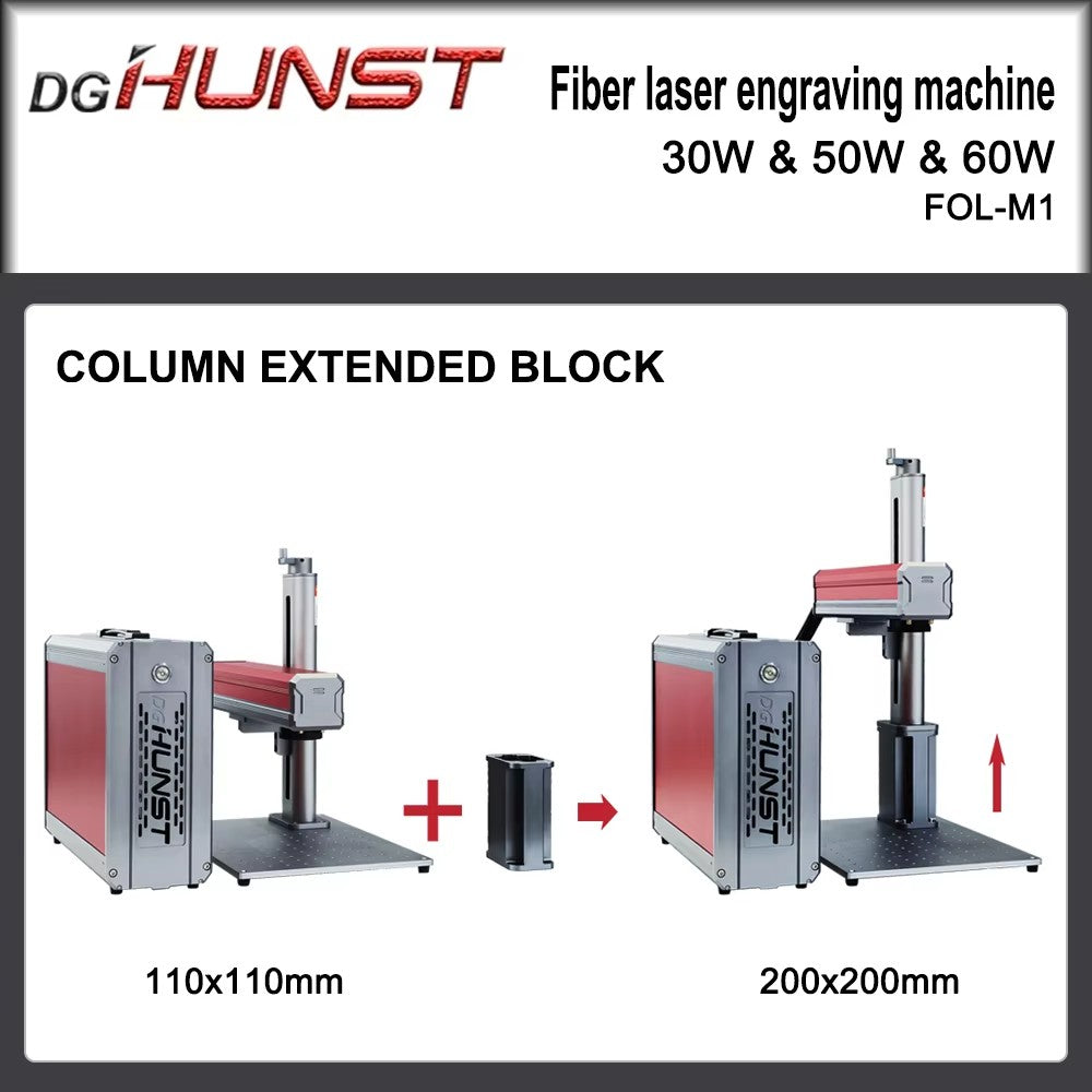 HUNST 30W 50W 60W M1 Fiber Laser Marking Machine MAX JPT For Cutting Jewelry Gold Silver Stainless Steel Copper Aluminum