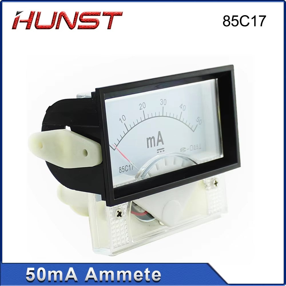 Hunst 50mA Ammeter 85C17 DC 0-50mA Panel for CO2 Laser Cutting Engraver