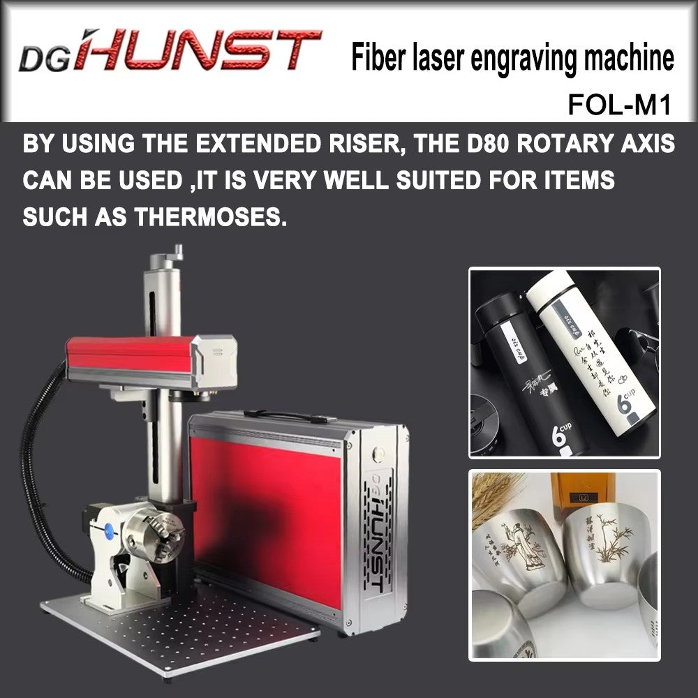 HUNST 30W 50W 60W M1 Fiber Laser Marking Machine MAX JPT For Cutting Jewelry Gold Silver Stainless Steel Copper Aluminum