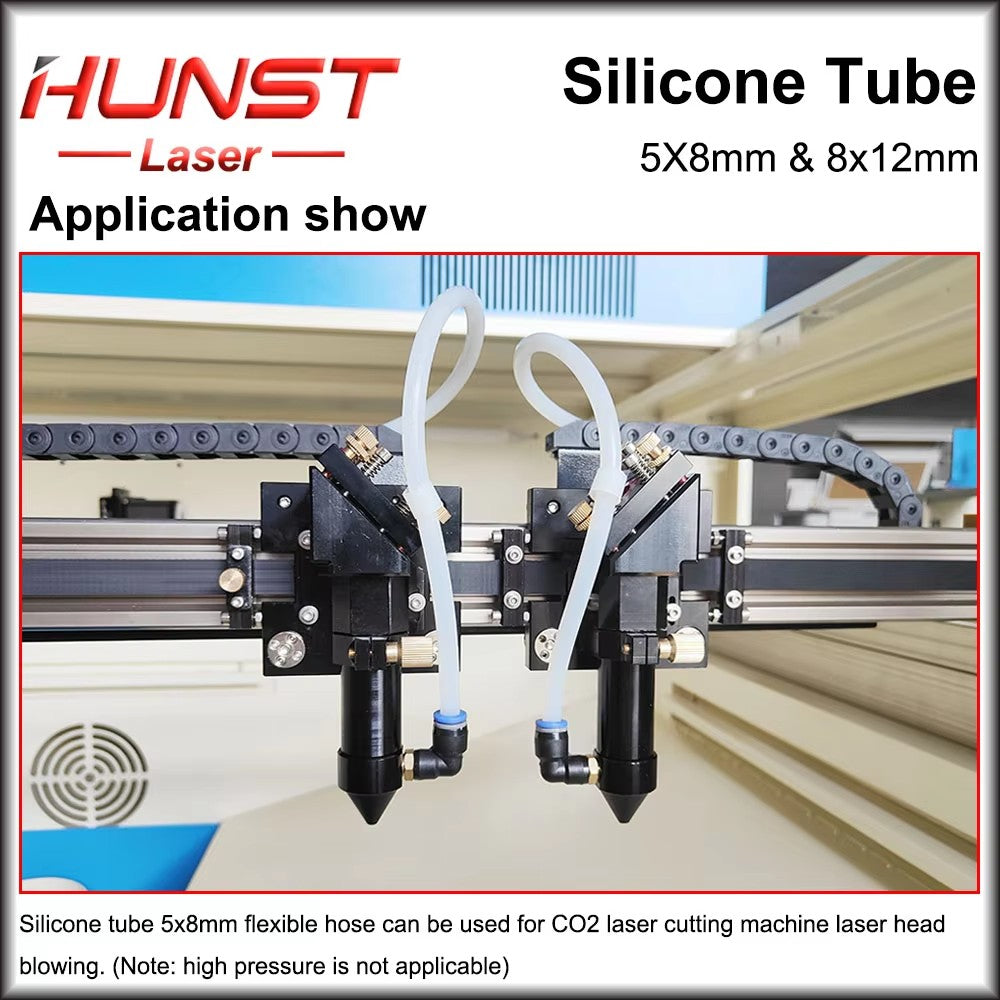 HUNST Silicone Tube 5x8mm 8x12mm Water Pipe Flexible Hose For Water Sensor & Water Pump & Water Chiller & CO2 Laser Tube.